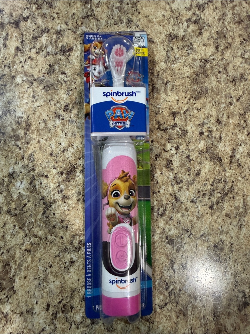 NEW!! Spinbrush PAW Patrol Pink Kids Electric Toothbrush